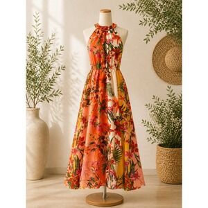 maxi dress for women halter neck Agnes Halter Neck Maxi Dress | Black | Dresses main image 0
